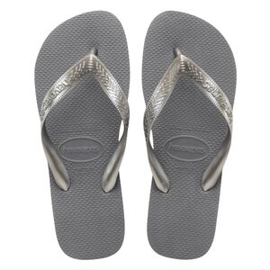 Havaianas Women's Top Tiras Flip Flops — Steel Grey — Size 11/12 — NWT